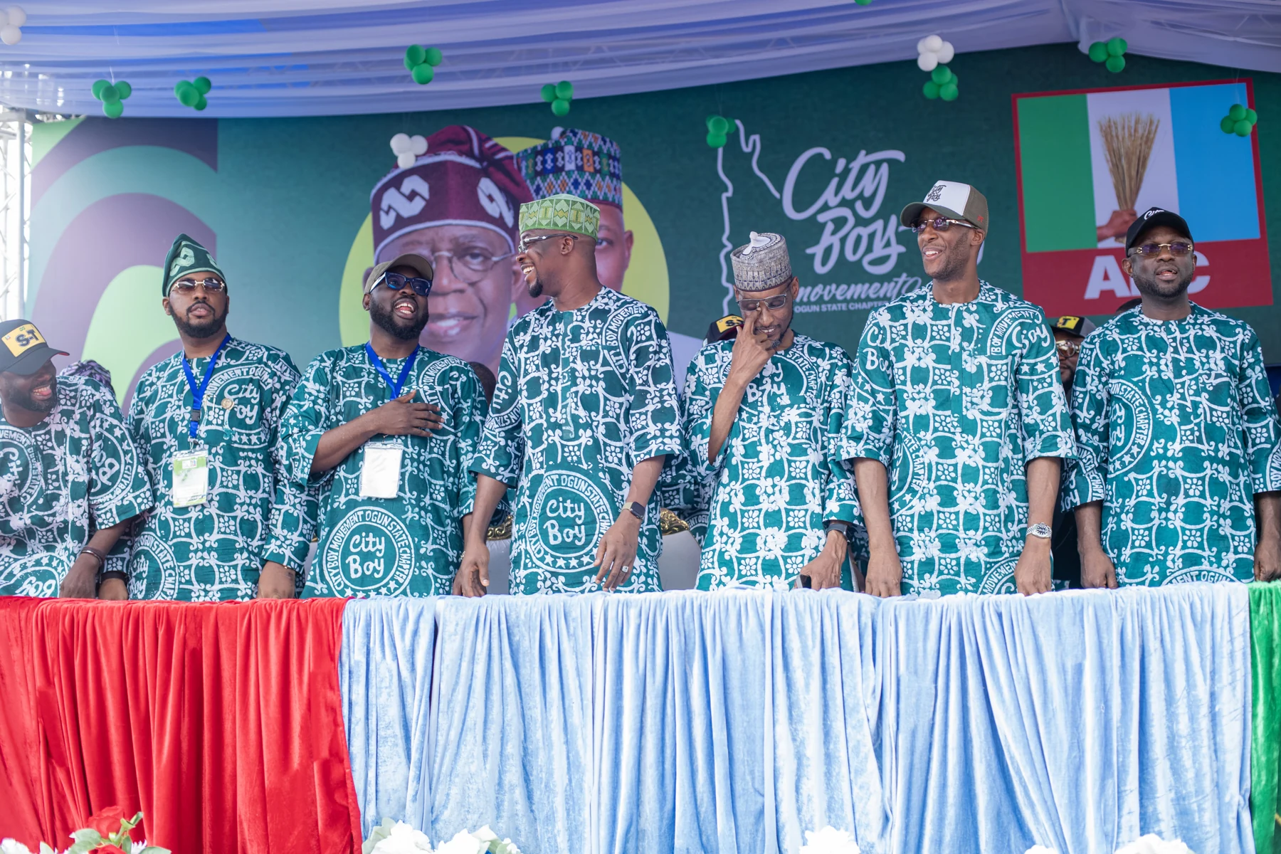 Chapter representatives at the City Boy Movement Ogun State inauguration